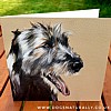Irish Wolfhound Dog Lover Portrait Art Card